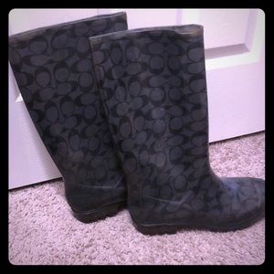 Coach rain boots
